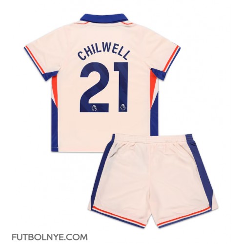 Camiseta Chelsea Ben Chilwell #21 Visitante Equipación para niños 2024-25 manga corta (+ pantalones cortos)